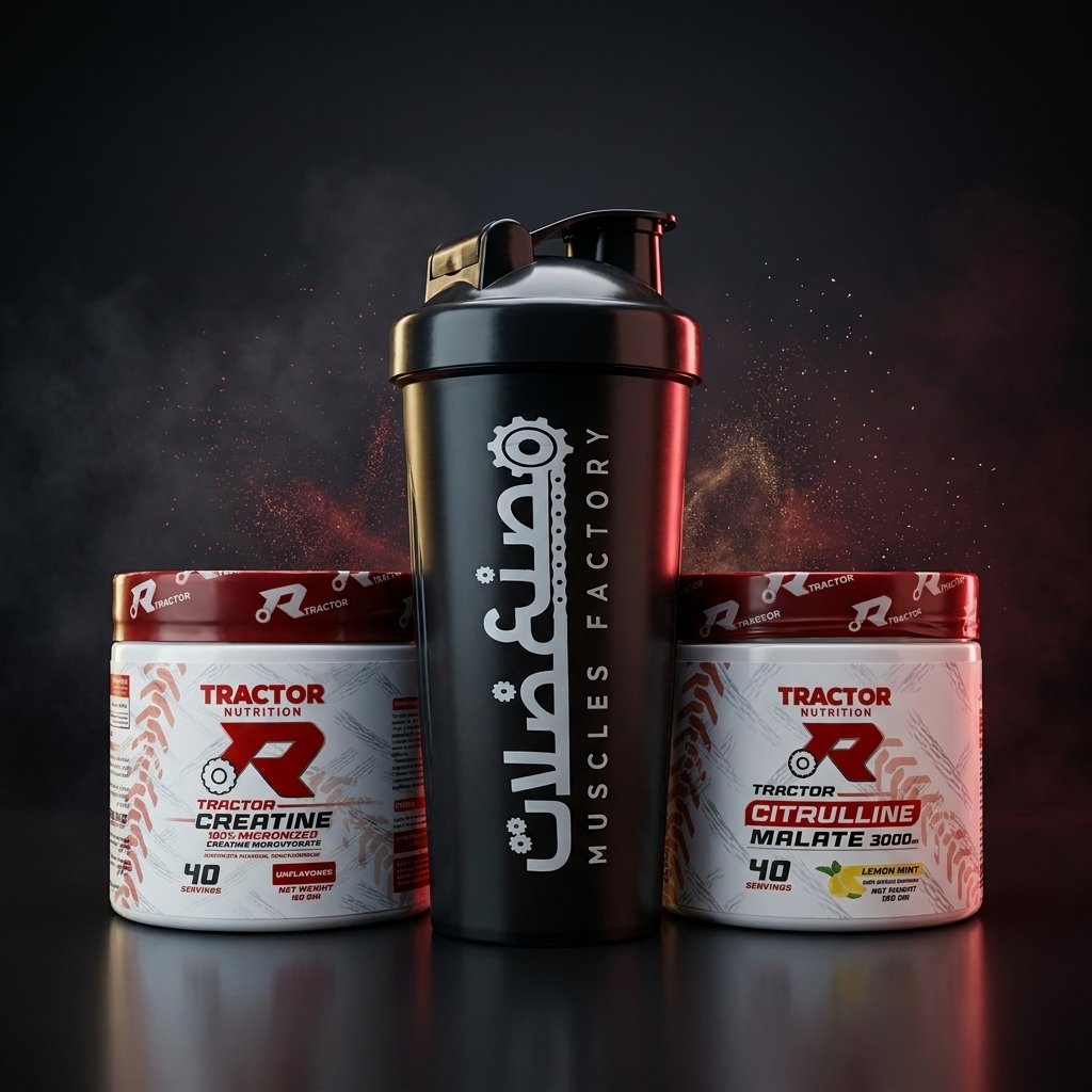Tractor Creatine + Citrulline Malate Bundle Tractor Creatine 40 Servings + Citrulline Malate 3000 + Shaker