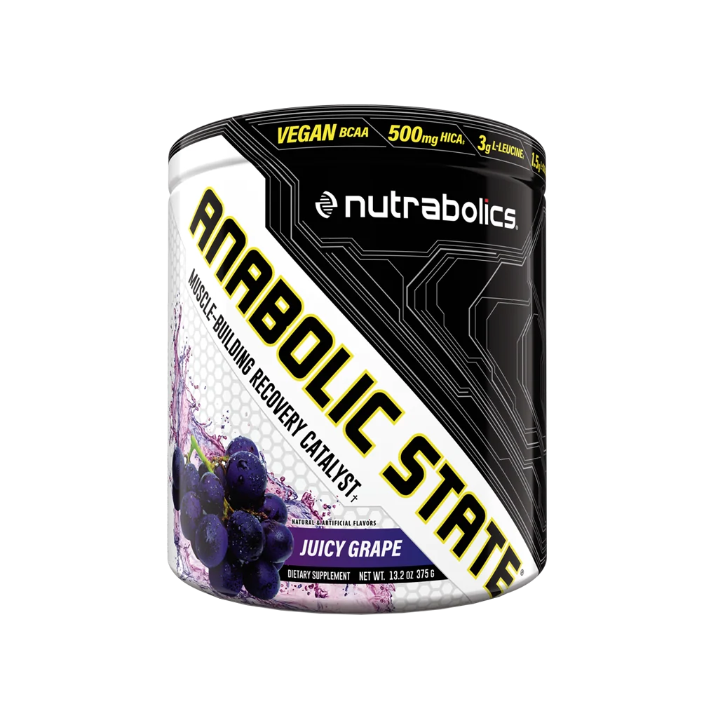 anabolic state nutrabolics Nutrabolics Anabolic State 375g – BCAA + HICA + Glutamine - Image 1