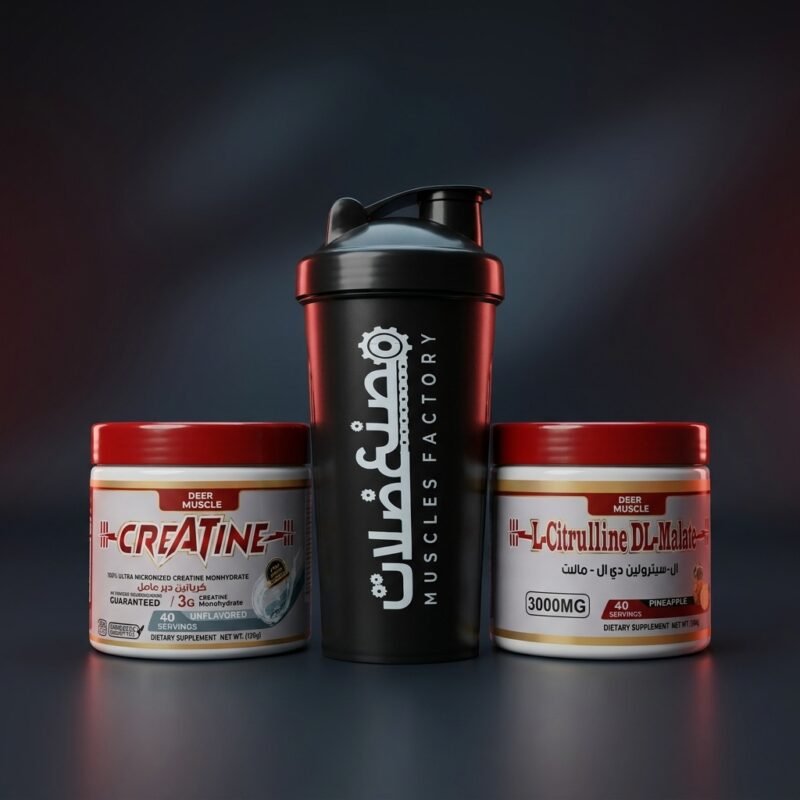 Deer Muscle Creatine وL-Citrulline DL-Malate مع شيكر مصنع عضلات