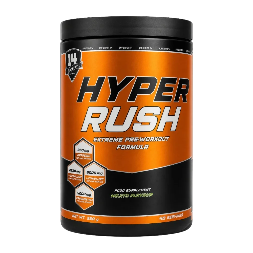 hyper rush superion14 Superior 14 Hyper Rush – هايبر رش بري وركاوت 380 جم 40 حصة - الصورة 1