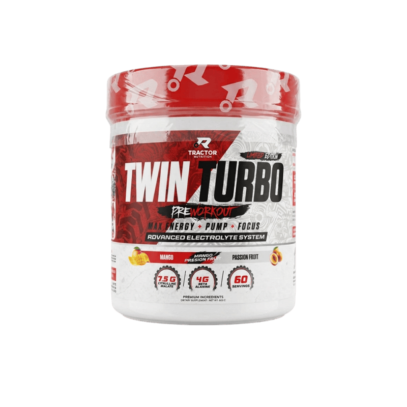 Tractor Twin Turbo Pre Workout Mango Passion Fruit 60 Servings
